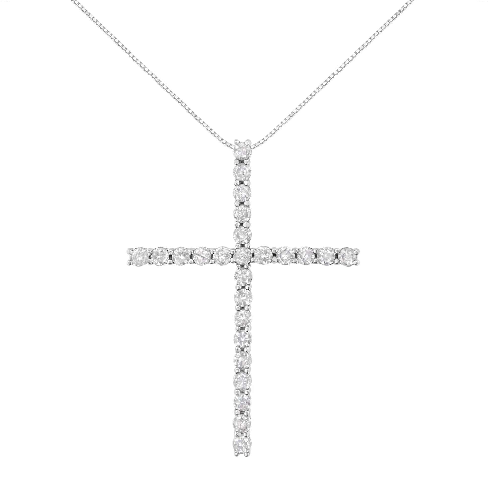 Diamond Cross Pendant Necklace - Luxury Jewelry