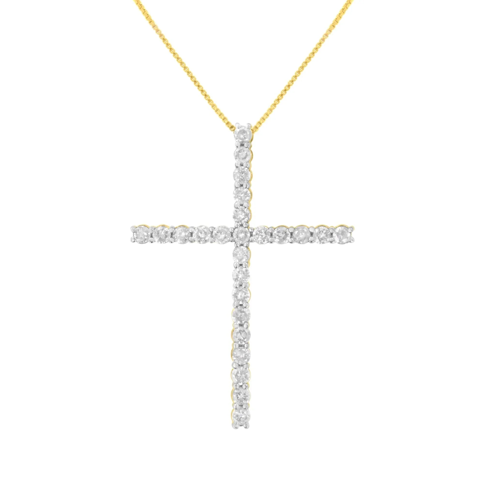 Diamond Cross Pendant Necklace - Luxury Jewelry