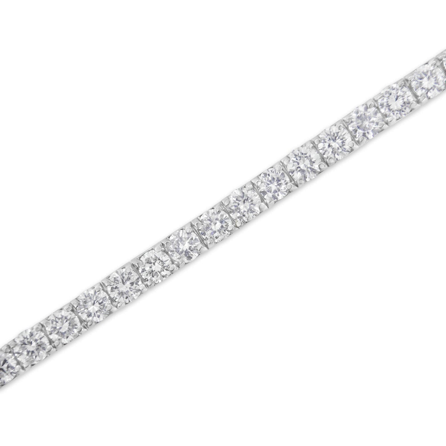 IGI Certified Diamond 14K White Gold Classic Tennis Bracelet – Choice of Carat
