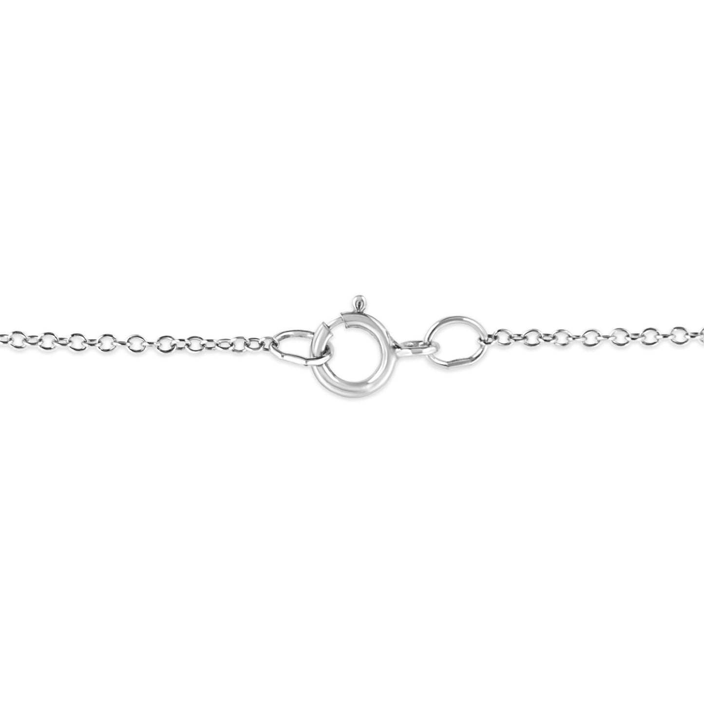 925 Silver Starfish Pendant Necklace, Diamond Accents, 18in, I-J/I1-I2