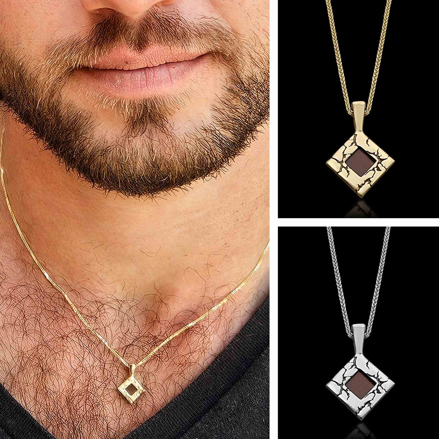 Nano Bible Jewelry – Lightning Pendant with Engraved Bible, Faith-Inspired