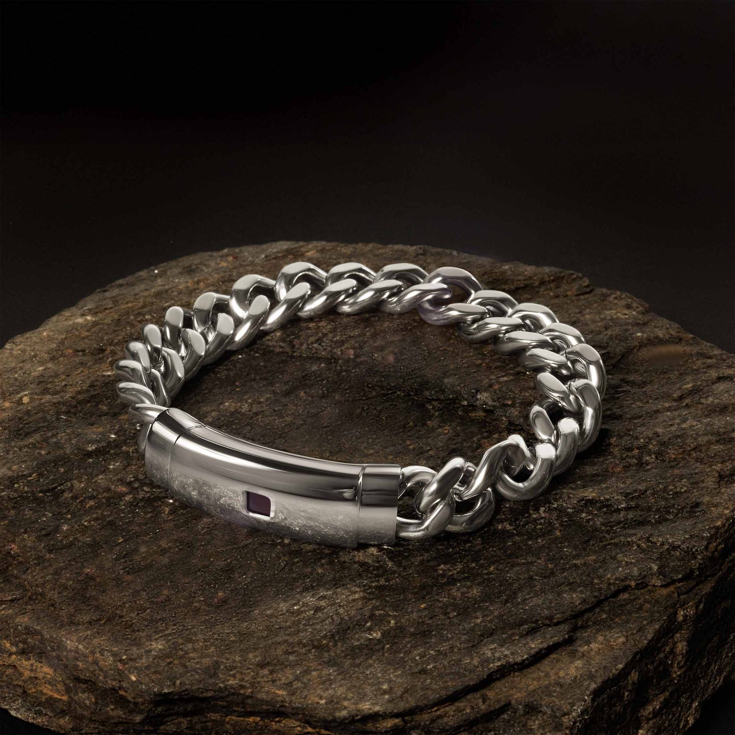 Nano Bible Verse Bracelet, Stainless Steel with Full Bible Engraving, 2 Finishes