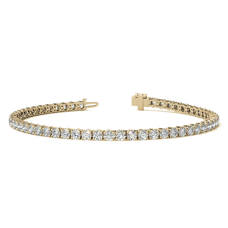 Diamond Tennis Bracelet | AGI Certified 14K Gold (G/VS) - Luxury Jewelry