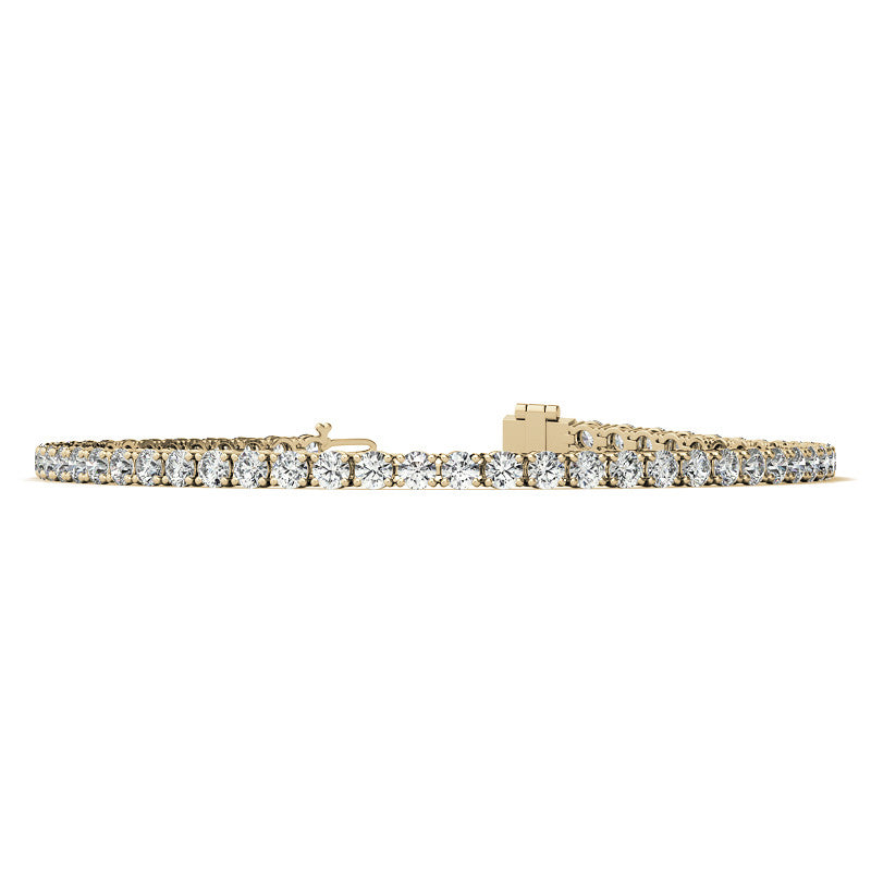 12.00 CTW Lab Grown Diamond Tennis Bracelet | AGI Certified 14K Gold (G/VS)