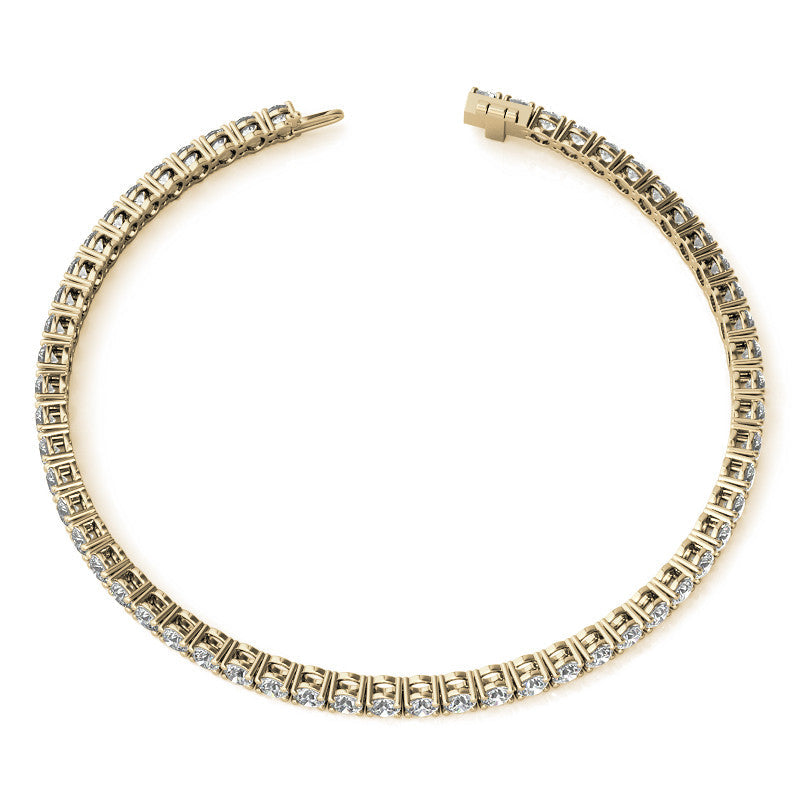 12.00 CTW Lab Grown Diamond Tennis Bracelet | AGI Certified 14K Gold (G/VS)