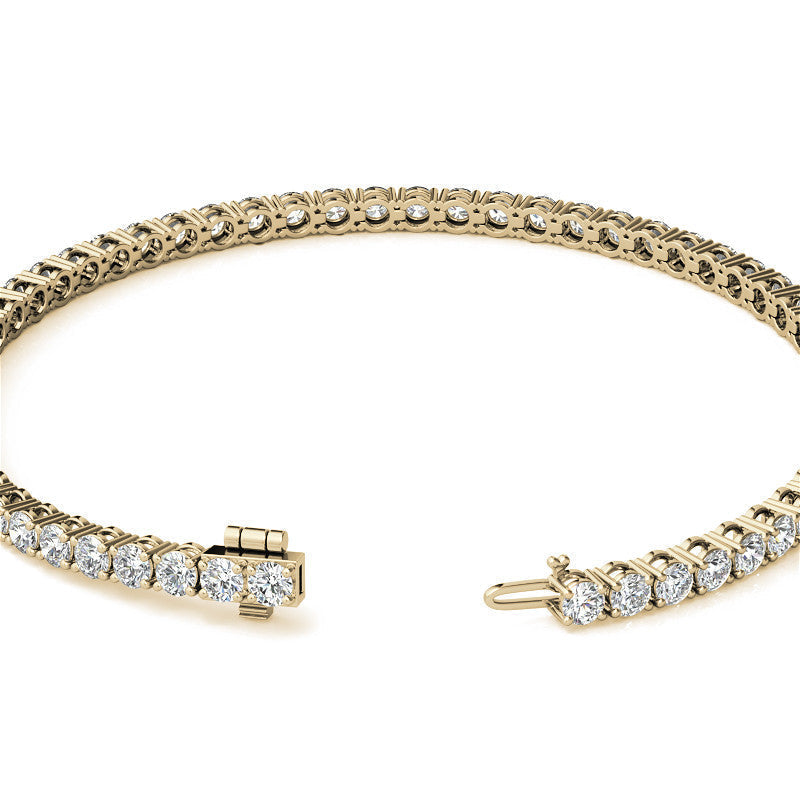 12.00 CTW Lab Grown Diamond Tennis Bracelet | AGI Certified 14K Gold (G/VS)