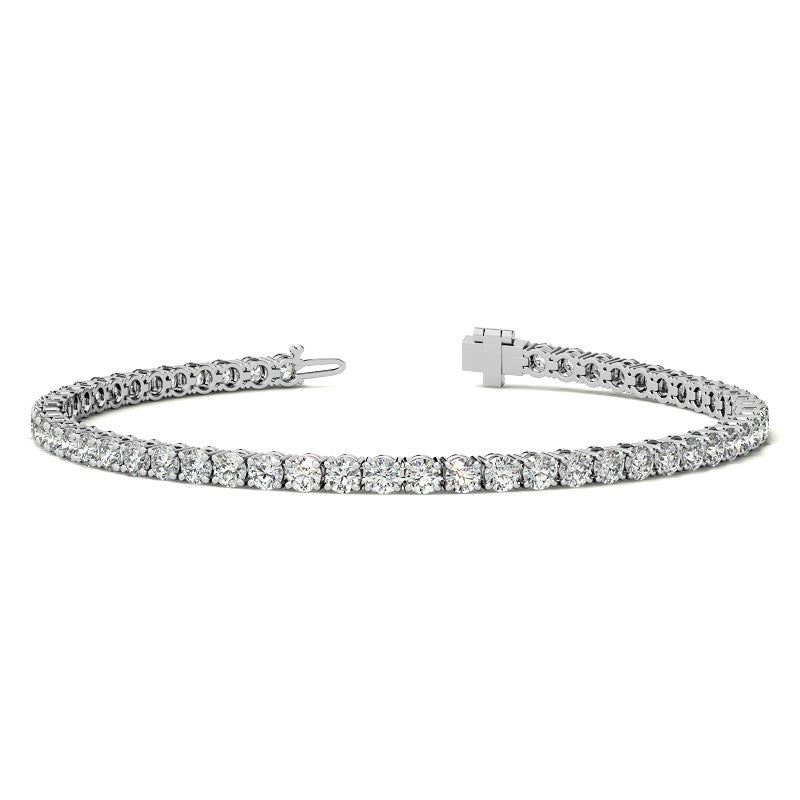 Diamond Tennis Bracelet | AGI Certified 14K Gold (G/VS) - Luxury Jewelry