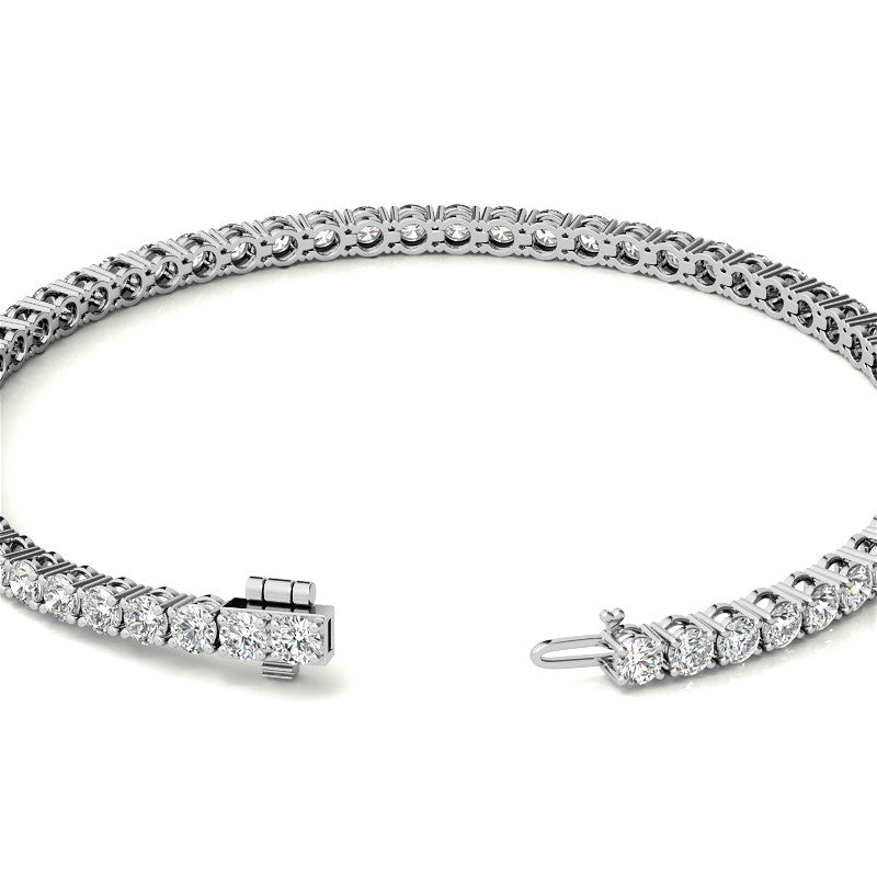 Diamond Tennis Bracelet | AGI Certified 14K Gold (G/VS) - Luxury Jewelry
