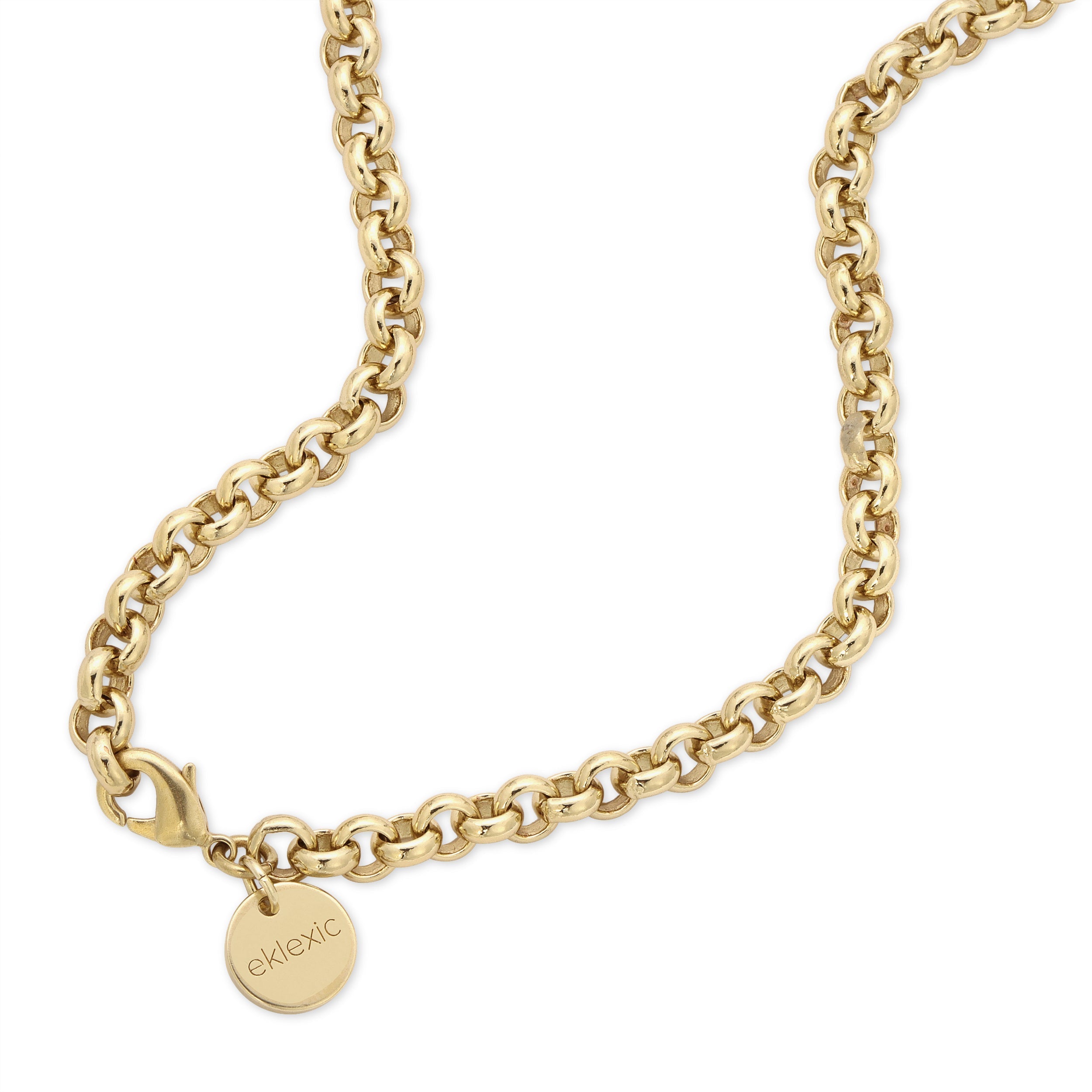Micro Royal Chain With XL Baroque Pearl Pendant Necklace by Eklexic