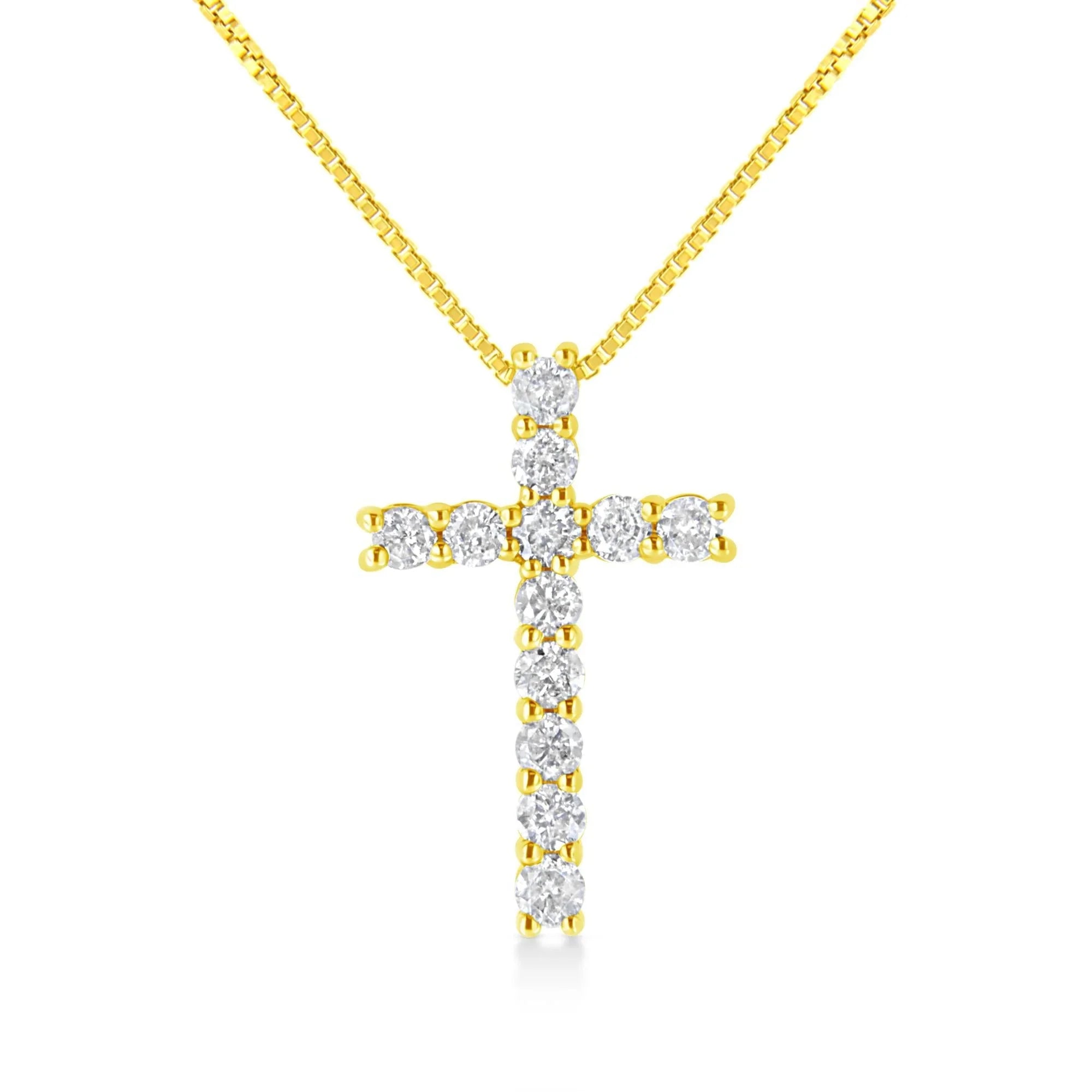Diamond Cross 18" Pendant Necklace - Luxury Jewelry