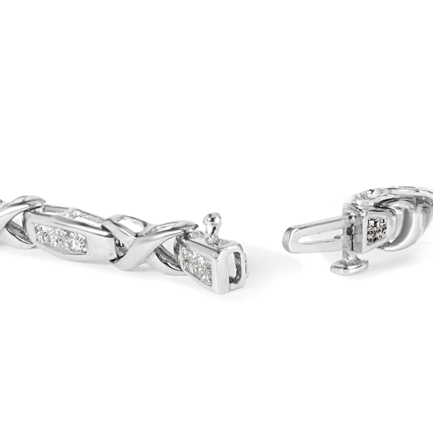 Infinite Jewels Fine Silver Bracelet with Diamond Accents