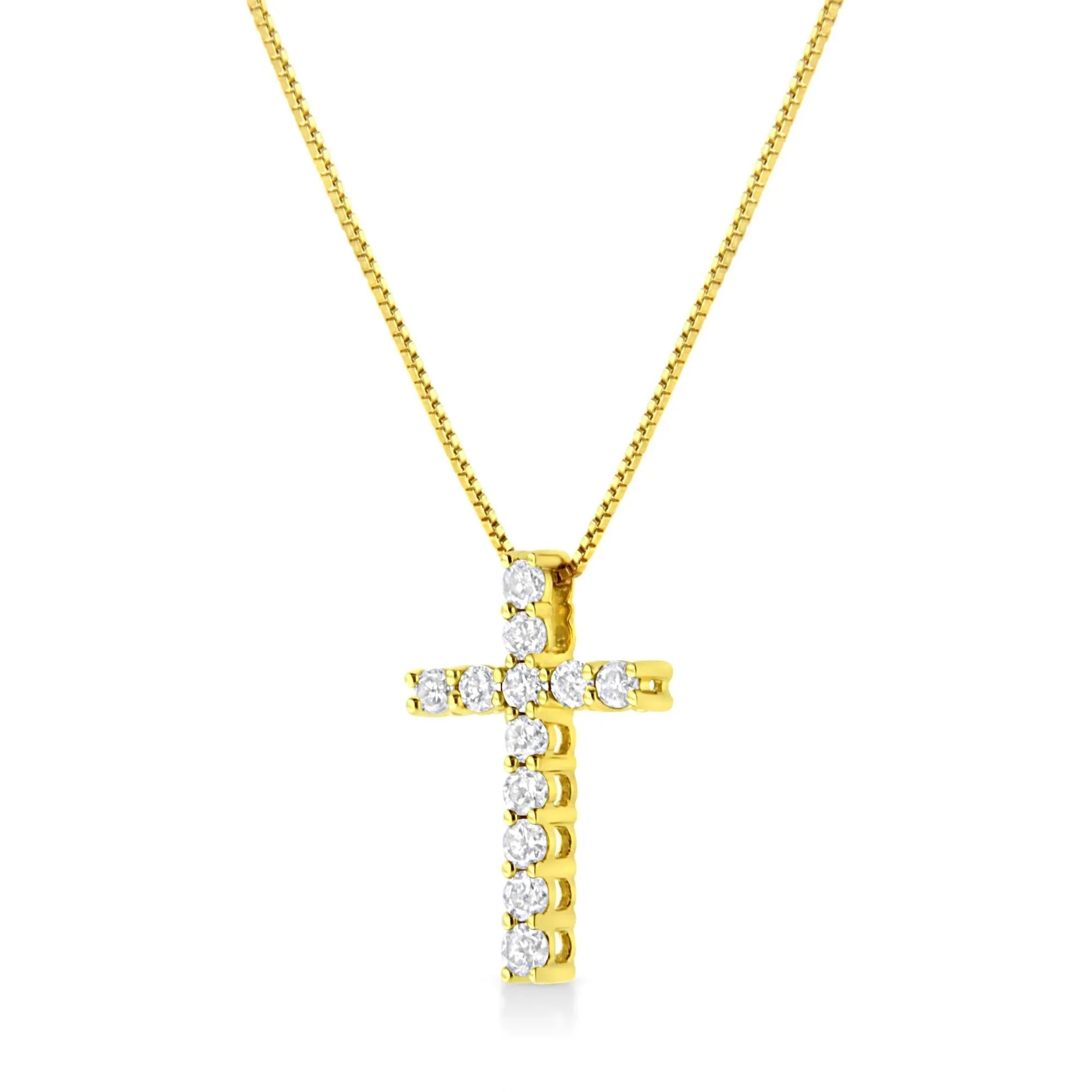 Diamond Cross 18" Pendant Necklace - Luxury Jewelry