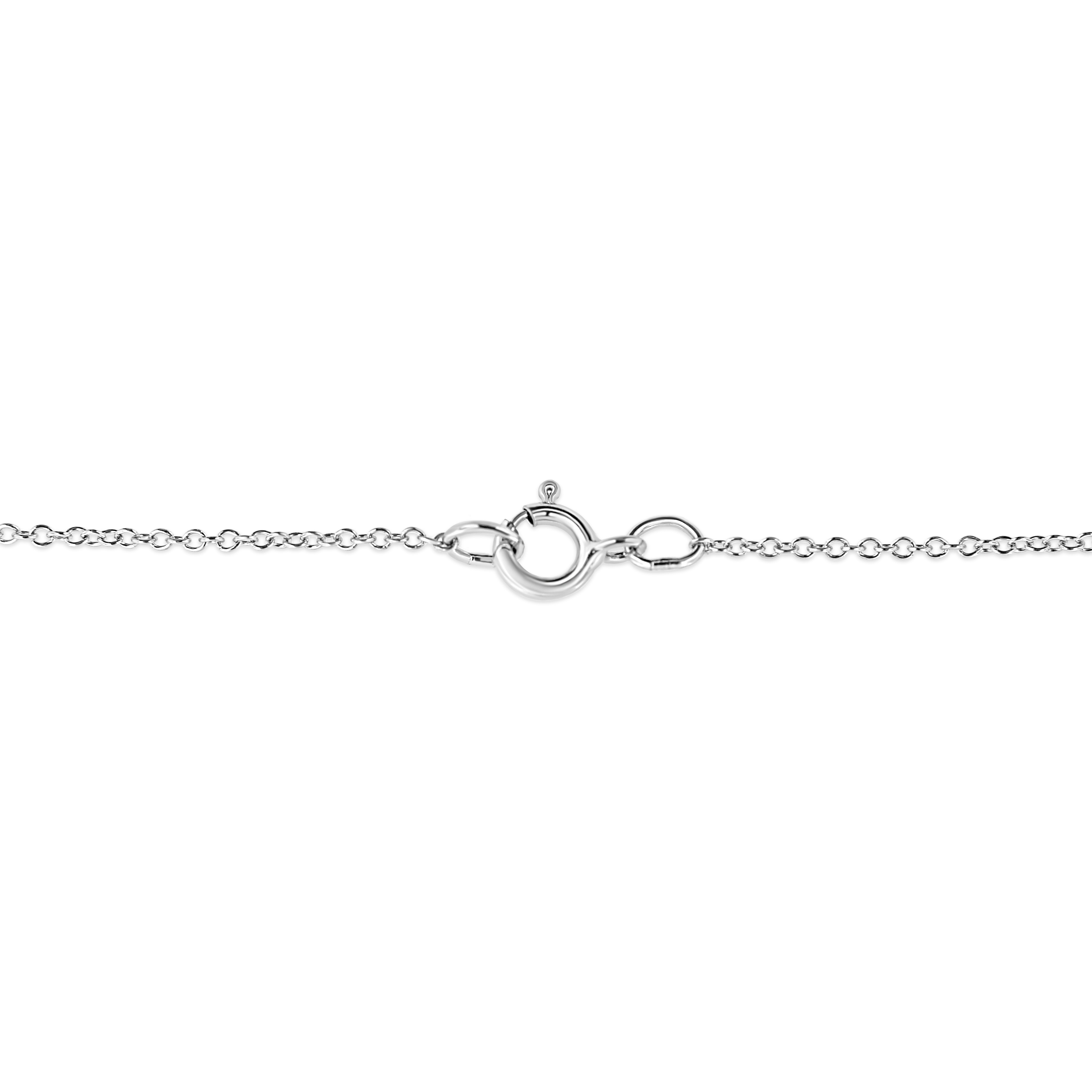 Sterling Silver Diamond Accent Floral Cross Pendant Necklace - Luxury Jewelry