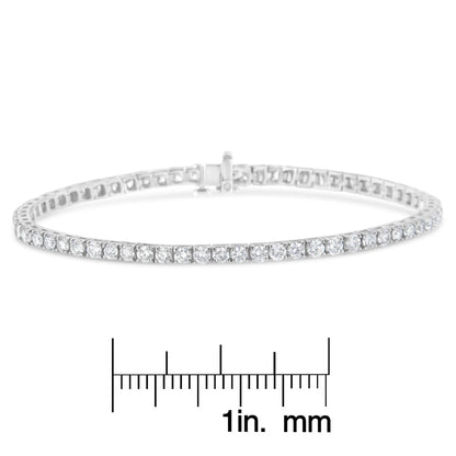IGI Certified Diamond 14K White Gold Classic Tennis Bracelet – Choice of Carat