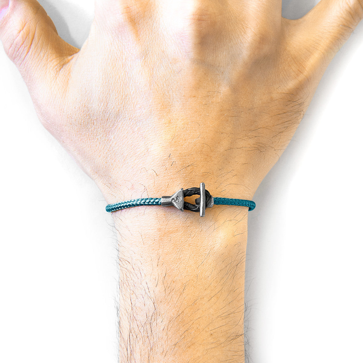 Ocean Blue Cullen Bracelet – Sterling Silver & Nautical Rope Design