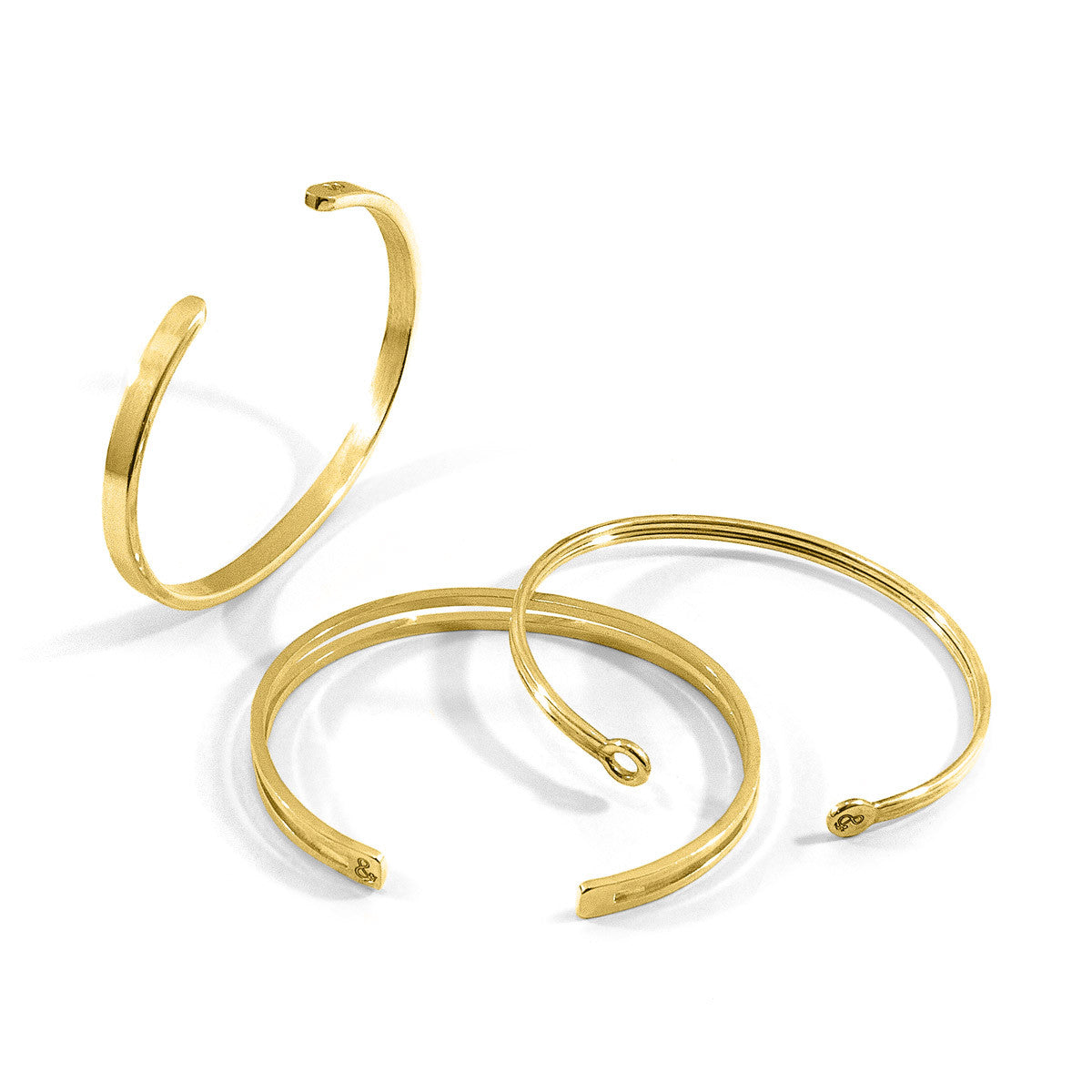 Reynolds Element Midi Geometric 9ct Yellow Gold Bangle