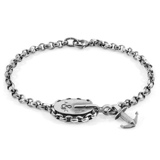 London Mooring Chain Bracelet – Solid Sterling Silver, Nautical Inspired
