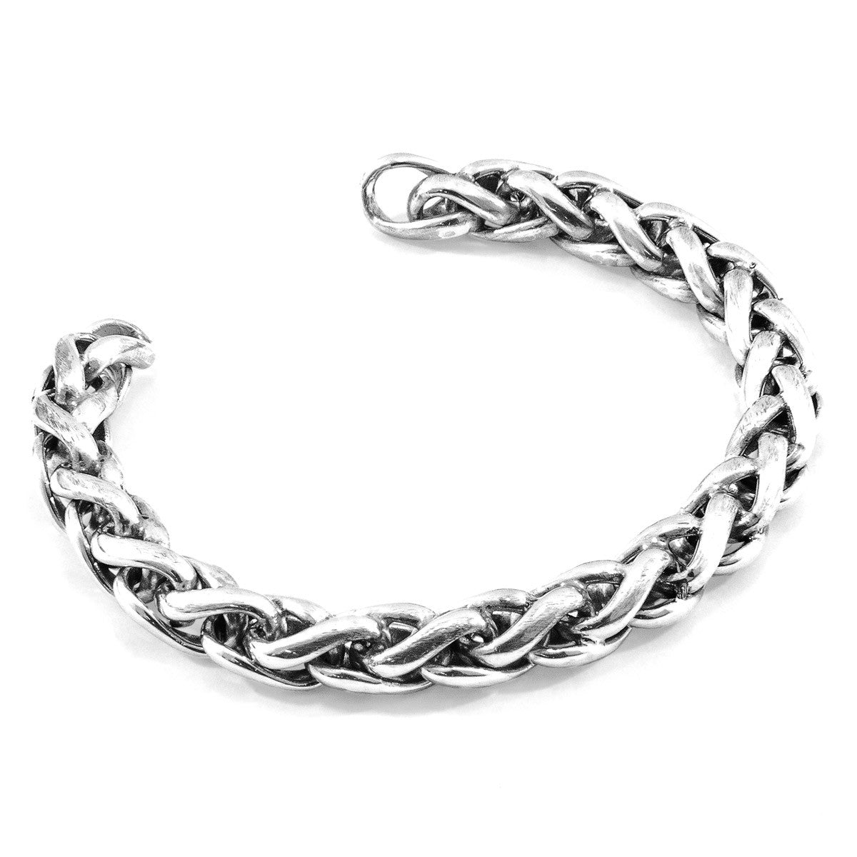 Staysail Sail Silver Chain Bangle - Luxury Jewelry