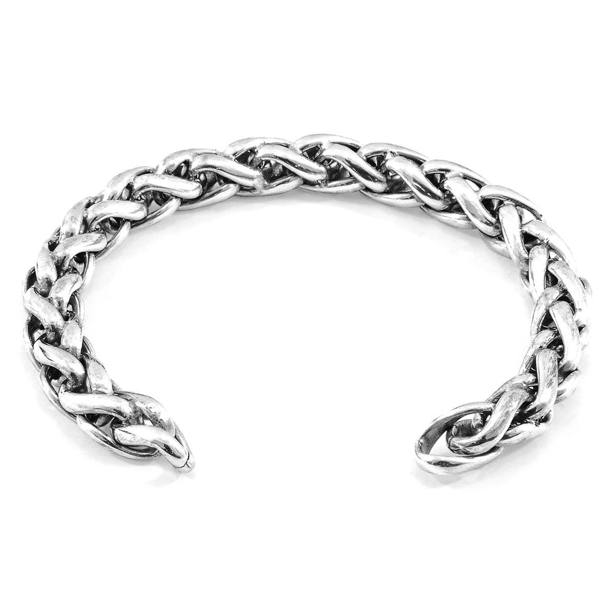 Staysail Sail Silver Chain Bangle - Luxury Jewelry