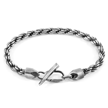 Royal Skipper Silver Chain Bracelet – Elegant Nautical-Inspired Design