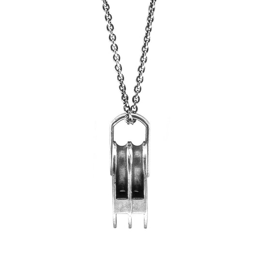 Tyne Pulley Pendant Necklace in .925 Silver by ANCHOR & CREW, Made in Britain