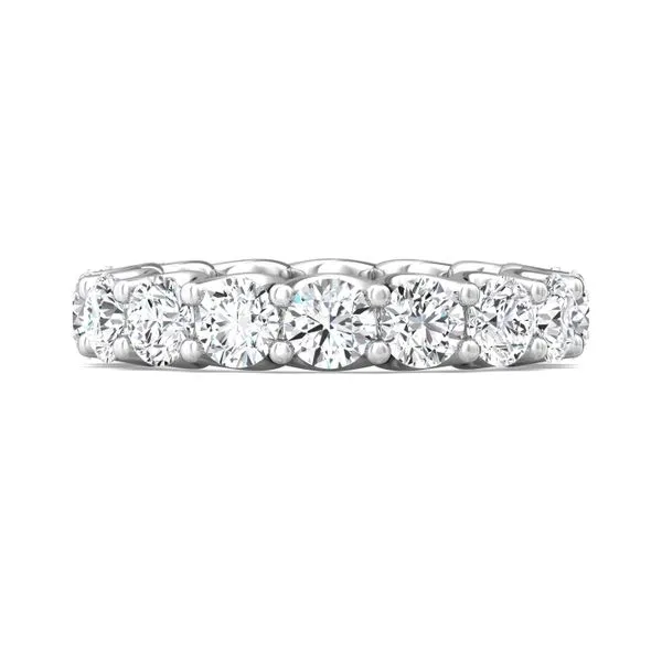4.00 CTW AGI Certified Lab-Grown Diamond Eternity Band Ring in U-Prong Setting | G/vs Clarity | Choice of 14K White or Y