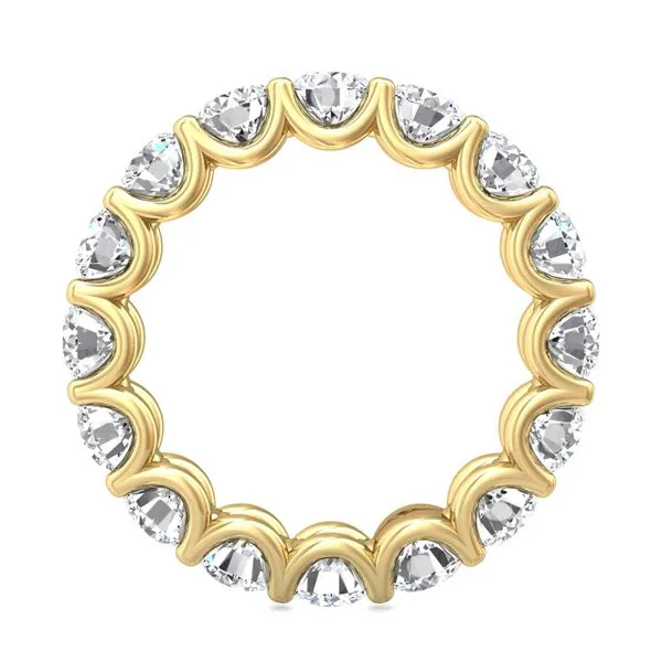 4.00 CTW AGI Certified Lab-Grown Diamond Eternity Band Ring in U-Prong Setting | G/vs Clarity | Choice of 14K White or Y