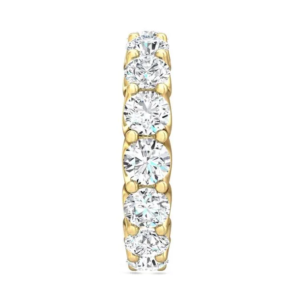 4.00 CTW AGI Certified Lab-Grown Diamond Eternity Band Ring in U-Prong Setting | G/vs Clarity | Choice of 14K White or Y