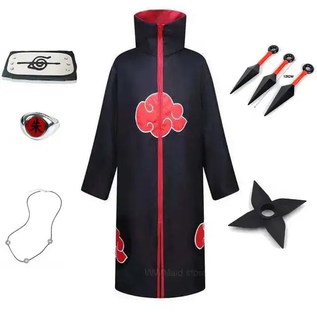 Child Adult Akatsuki Cloak Cosplay Costume