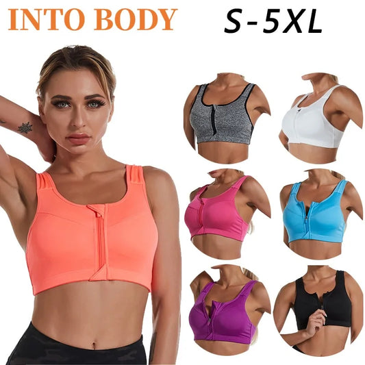 Women's Zip-Up Sports Bra: Running, Yoga, and More!