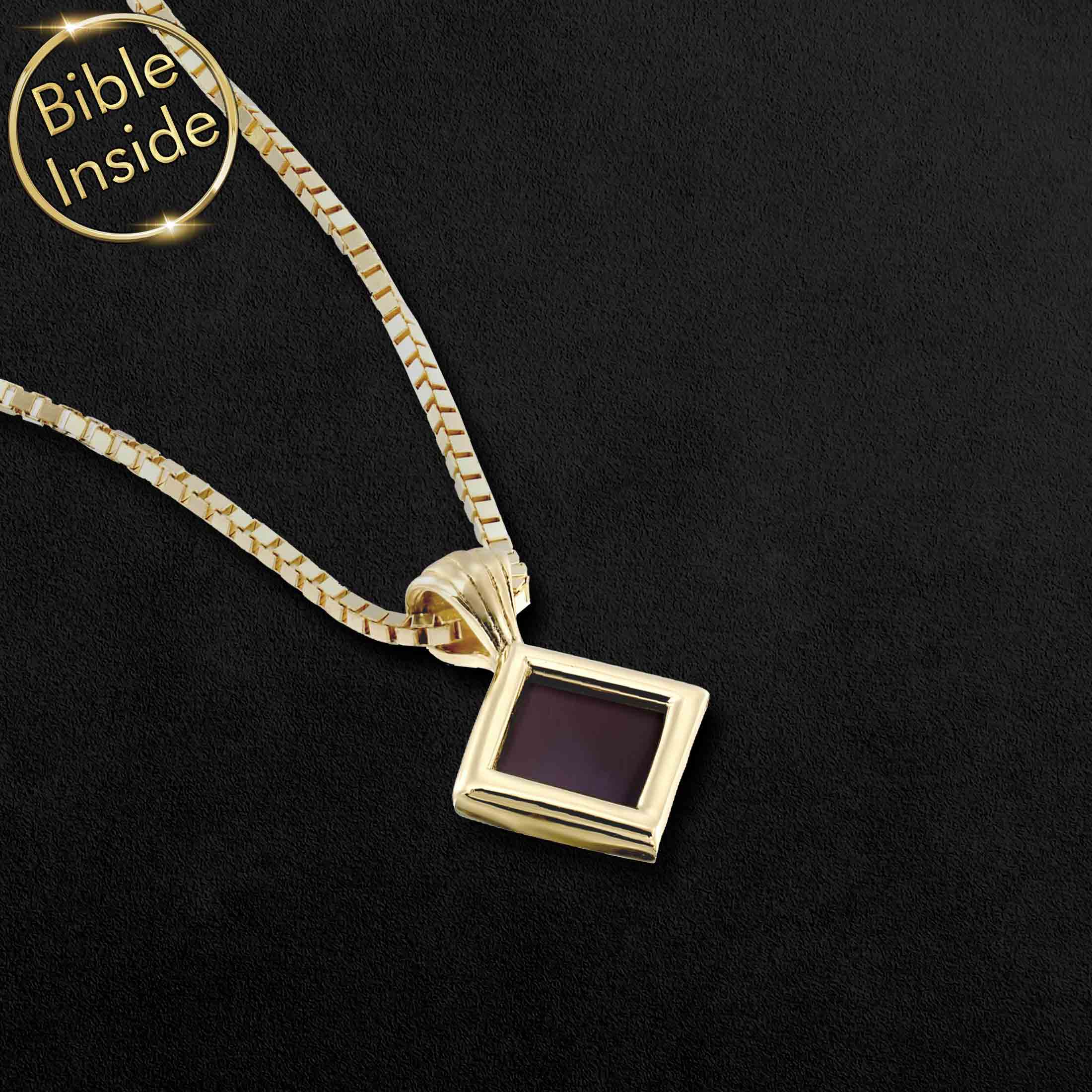 Unique Christmas Gift for Wife With Nano Bible - Essence Pendant