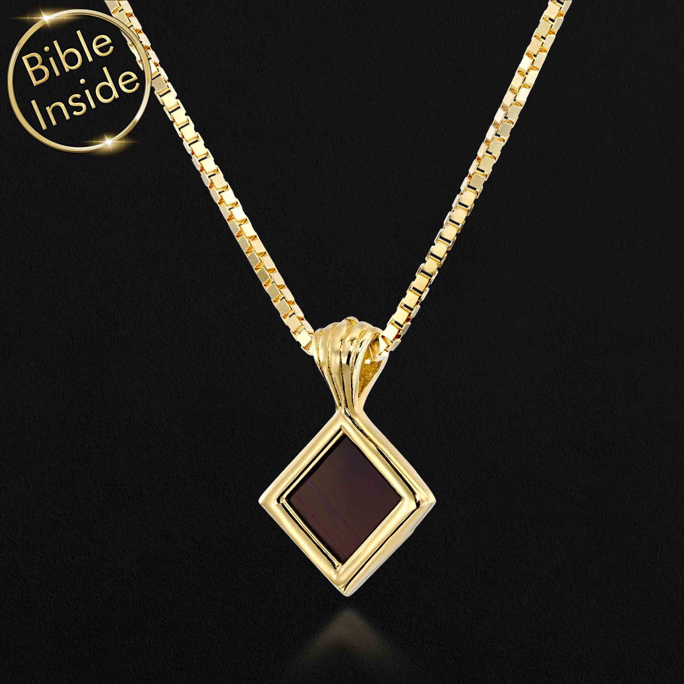 Unique Christmas Gift for Wife With Nano Bible - Essence Pendant