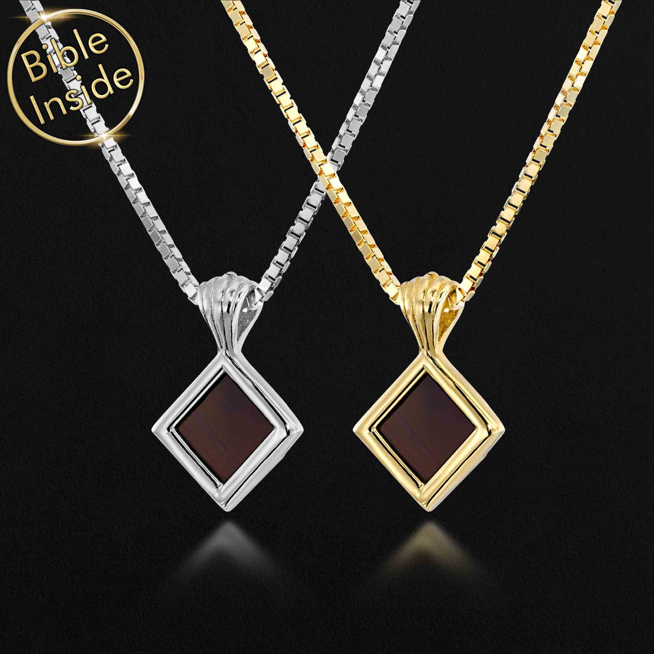 Unique Christmas Gift for Wife With Nano Bible - Essence Pendant
