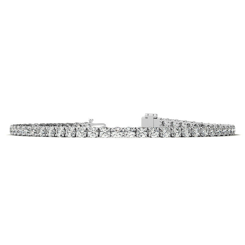 Diamond Tennis Bracelet | AGI Certified 14K Gold (G/VS) - Luxury Jewelry