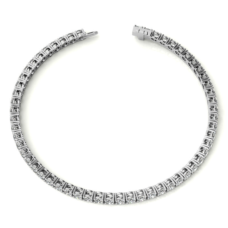 Diamond Tennis Bracelet | AGI Certified 14K Gold (G/VS) - Luxury Jewelry