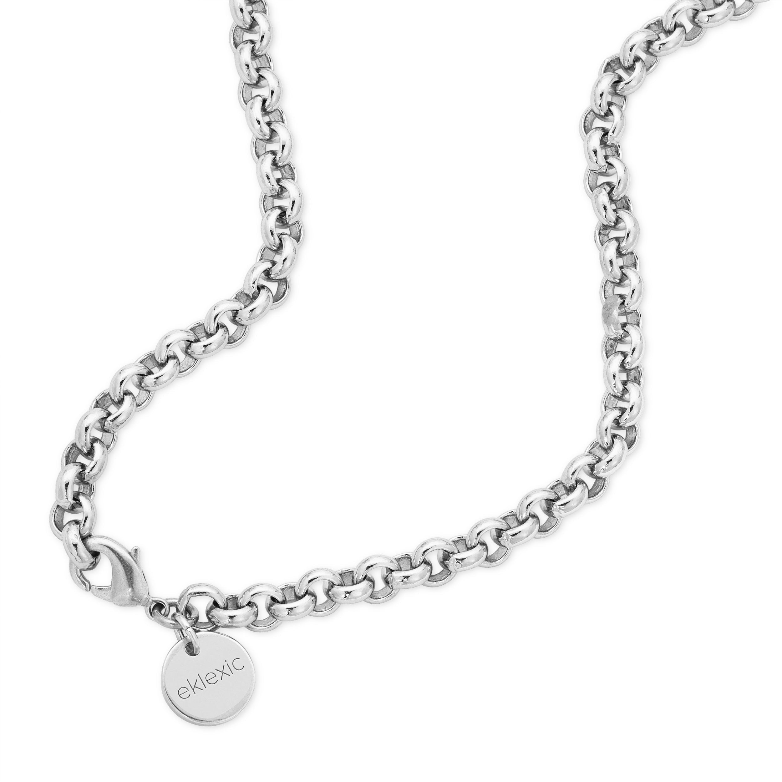Micro Royal Chain With XL Baroque Pearl Pendant Necklace by Eklexic