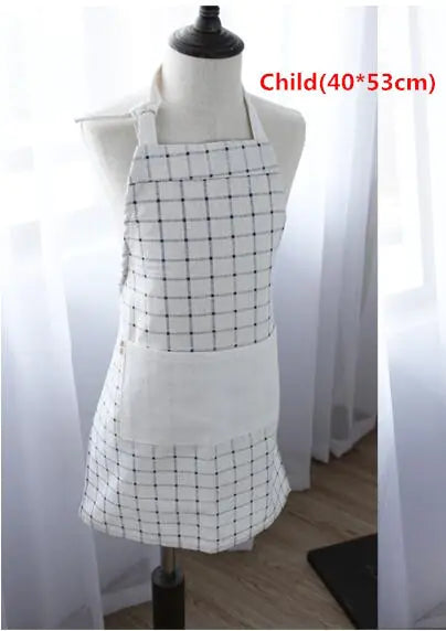 Parent-child Adjustable Cotton Linen Apron