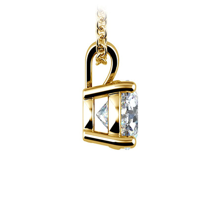 AGI Certified 2.00 CTW Lab Grown Diamond Solitaire Pendant in 14K Gold (G-VS)
